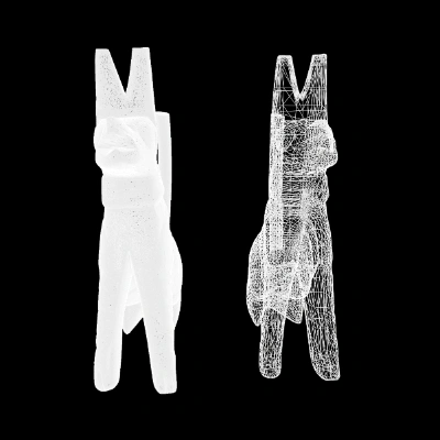 ComfyUI workflow preview: Huyuan3D: Model Retopology and UV Unwrapping - After