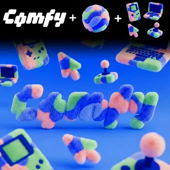 ComfyUI workflow template: Apply Texture + Elements to Logo